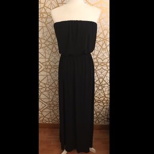 COPY - Strapless black maxi dress
